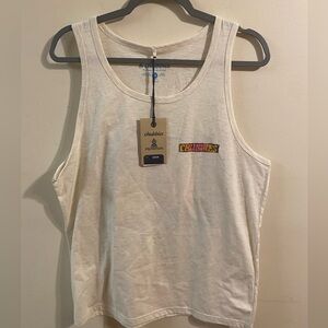 New NWT Chubbies Wind Slammer Oatmeal‎ Heather Surfing Tank Top Size Medium